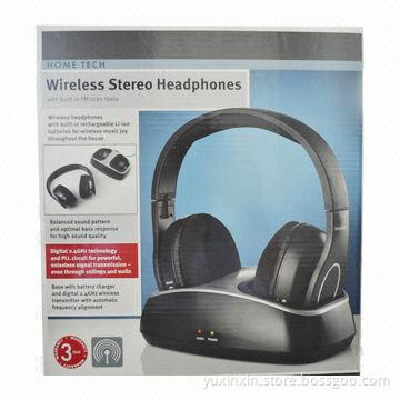 2.4GHz Stereo Wireless Headphones with Rechargeable Batteries